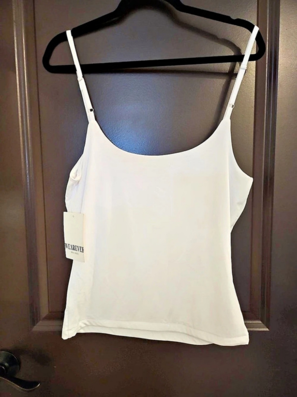 Wearever Bra Free Everyday Essential Tank White Size Large